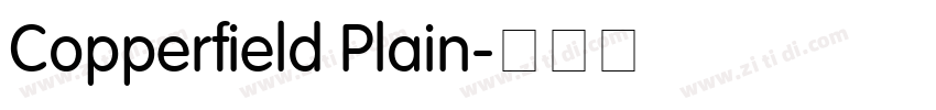 Copperfield Plain字体转换